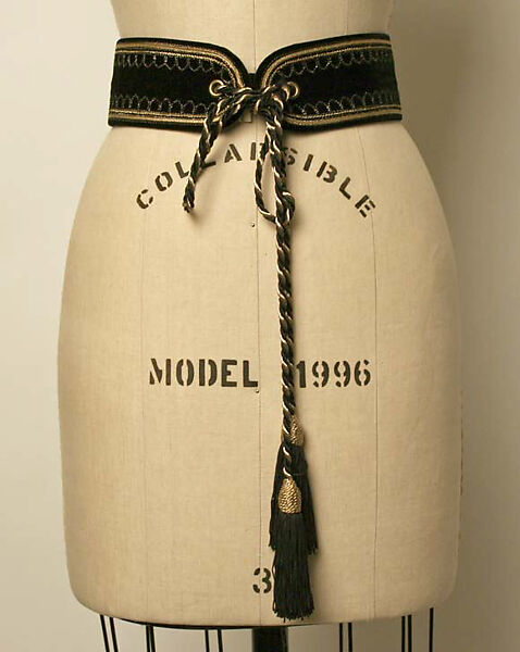 Ensemble, Yves Saint Laurent (French, founded 1961), a) silk, synthetic; b) wool, synthetic, silk; c) cotton, synthetic, leather, French