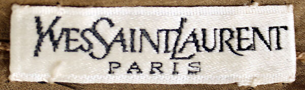 Ensemble, Yves Saint Laurent (French, founded 1961), a) silk, synthetic; b) wool, synthetic, silk; c) cotton, synthetic, leather, French
