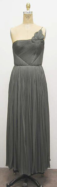 Ensemble, (a, b) Madame Grès (Germaine Émilie Krebs) (French, Paris 1903–1993 Var region), a) silk, nylon; b) silk; c,d) silk, leather, French