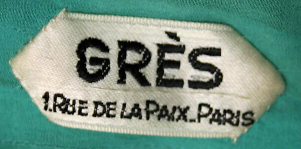 Ensemble, (a, b) Madame Grès (Germaine Émilie Krebs) (French, Paris 1903–1993 Var region), silk, metallic thread, French