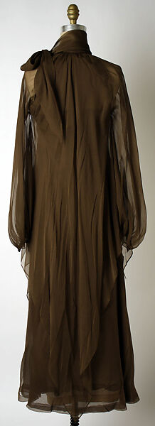 Ensemble, (a, b) Yves Saint Laurent (French, founded 1961), a,b) silk; c,d) leather, French