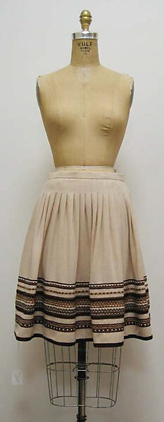 Ensemble, a,b) wool, silk, French