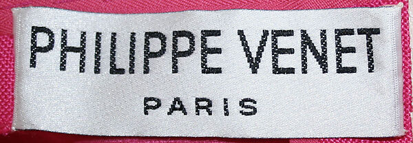 Dress, Philippe Venet (French, born 1929), linen, synthetic, French