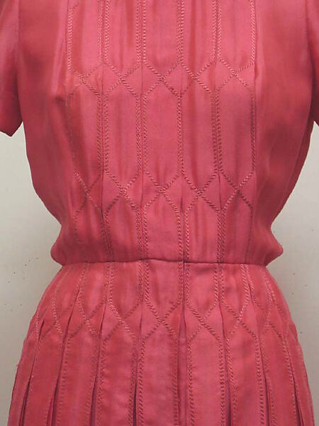 Ensemble, (a–c) House of Chanel (French, founded 1910), a-c) silk; d,e) silk, leather, French