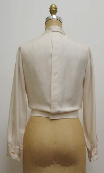 Ensemble, House of Chanel (French, founded 1910), a) wool and mohair, fur, silk, metal; b) wool and mohair, fur, silk; c,d) silk, plastic  
c, d) silk, French