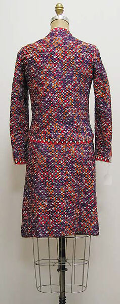 Suit, House of Chanel (French, founded 1910), a, f) mohair, silk, cotton; b–e) cotton, French