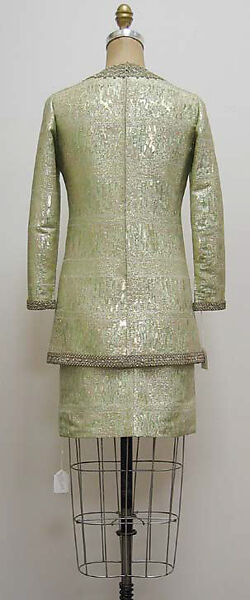 Ensemble, Yves Saint Laurent (French, founded 1961), a,b) silk, metallic thread, rhinestone; b) silk, metallic thread, French