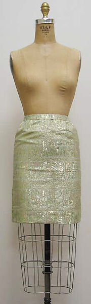 Ensemble, Yves Saint Laurent (French, founded 1961), a,b) silk, metallic thread, rhinestone; b) silk, metallic thread, French