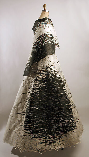 Dress, Yumi Katsura International Co., Ltd. (Japanese), a) paper, synthetic; b) paper, synthetic, silk; c, d) synthetic, Japanese