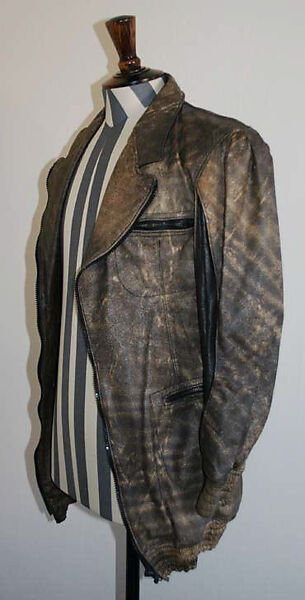 Jacket, Vivienne Westwood (British, 1941–2022), leather, plastic, British 