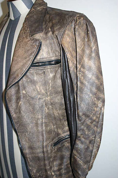 Jacket, Vivienne Westwood (British, 1941–2022), leather, plastic, British