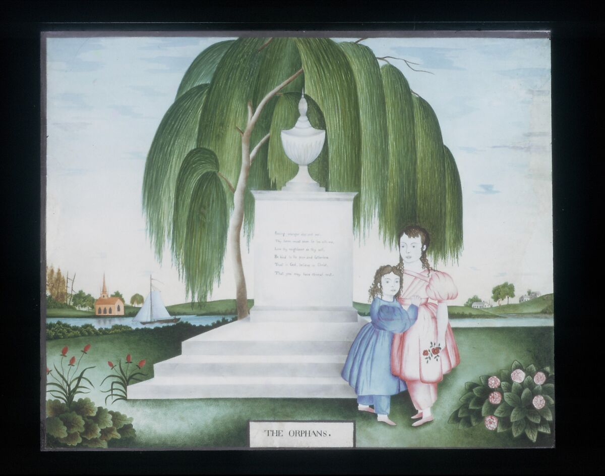 The Orphans, Watercolor, gum arabic, pen and black ink, lead white, and graphite on white wove paper, American