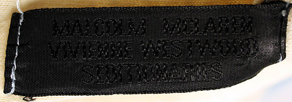 "Destroy" T-shirt, Vivienne Westwood (British, 1941–2022), cotton, British