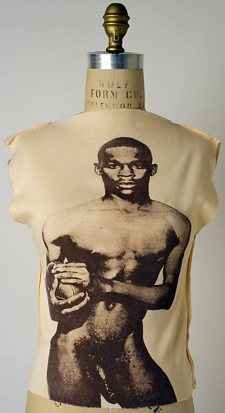 "Black Footballer" shirt, Vivienne Westwood (British, 1941–2022), cotton, British 