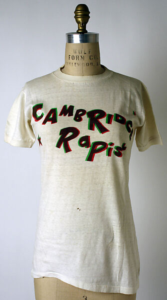 "Cambridge Rapist" T-shirt, Vivienne Westwood (British, 1941–2022), cotton, British 