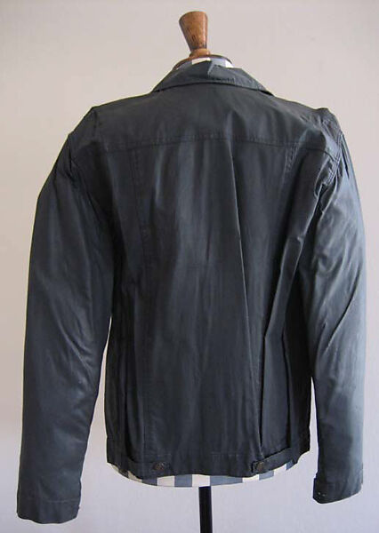 Jacket, Vivienne Westwood (British, 1941–2022), cotton, rubber, metal, British
