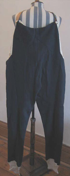 Ensemble, Vivienne Westwood (British, 1941–2022), a,b) cotton, synthetic, plastic; c) wool; d) leather, metal, British