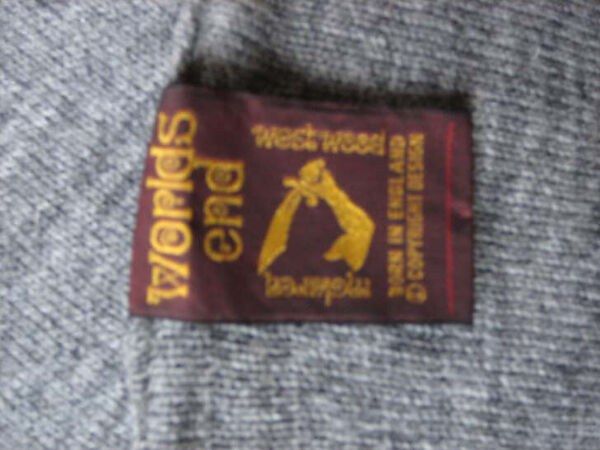 Ensemble, Vivienne Westwood (British, 1941–2022), a,b) cotton, synthetic, plastic; c) wool; d) leather, metal, British