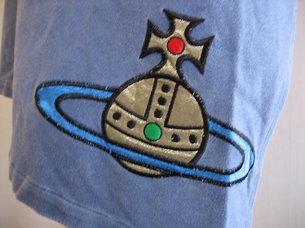 T-shirt, Vivienne Westwood (British, founded 1971), cotton, synthetic, metallic, British