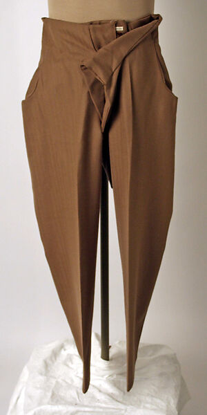 Suit, Vivienne Westwood (British, 1941–2022), a) wool, cotton, plastic; b) wool, plastic, metal; c) linen, British