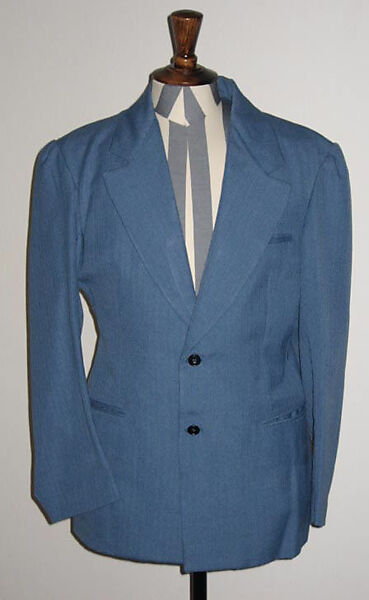 Suit, Vivienne Westwood (British, 1941–2022), a) wool, cotton, plastic; b) wool, metal, plastic, British
