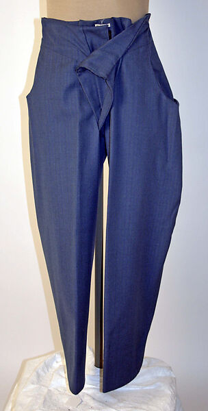 Suit, Vivienne Westwood (British, 1941–2022), a) wool, cotton, plastic; b) wool, metal, plastic, British