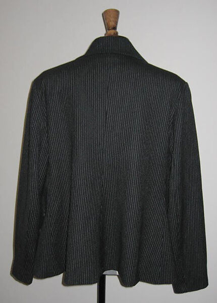Suit, Vivienne Westwood (British, founded 1971), a, b) wool, synthetic, metal, plastic, British