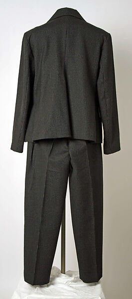 Suit, Vivienne Westwood (British, founded 1971), a, b) wool, synthetic, metal, plastic, British