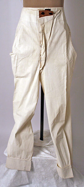 Ensemble, Vivienne Westwood (British, 1941–2022), a) cotton; b) cotton, leather, metal; c) leather, metal, British