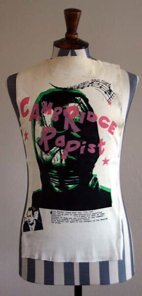 "Cambridge Rapist" shirt, Vivienne Westwood (British, 1941–2022), cotton, British