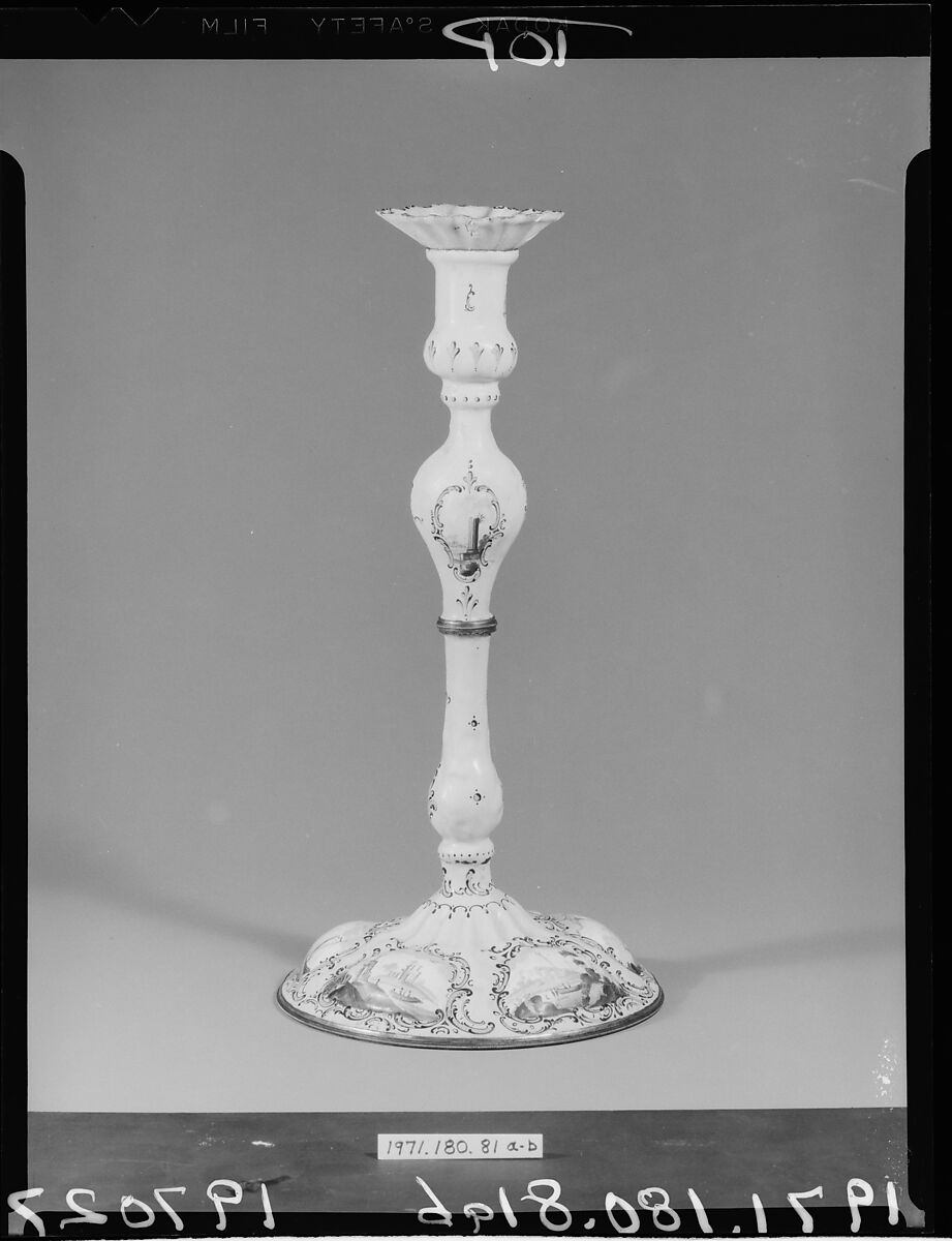 Candlestick, Copper, enamel