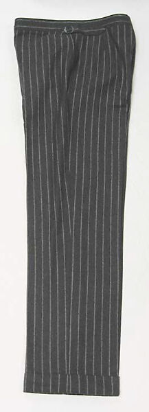 Suit, Richard Anderson, (a) wool, synthetic, wood; (b) wool, synthetic, metal, British