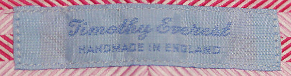 Ensemble, Timothy Everest (British), a, b) wool, silk, linen, plastic; c) wool; d) cotton; e) silk; f,g) metal, enamel, British