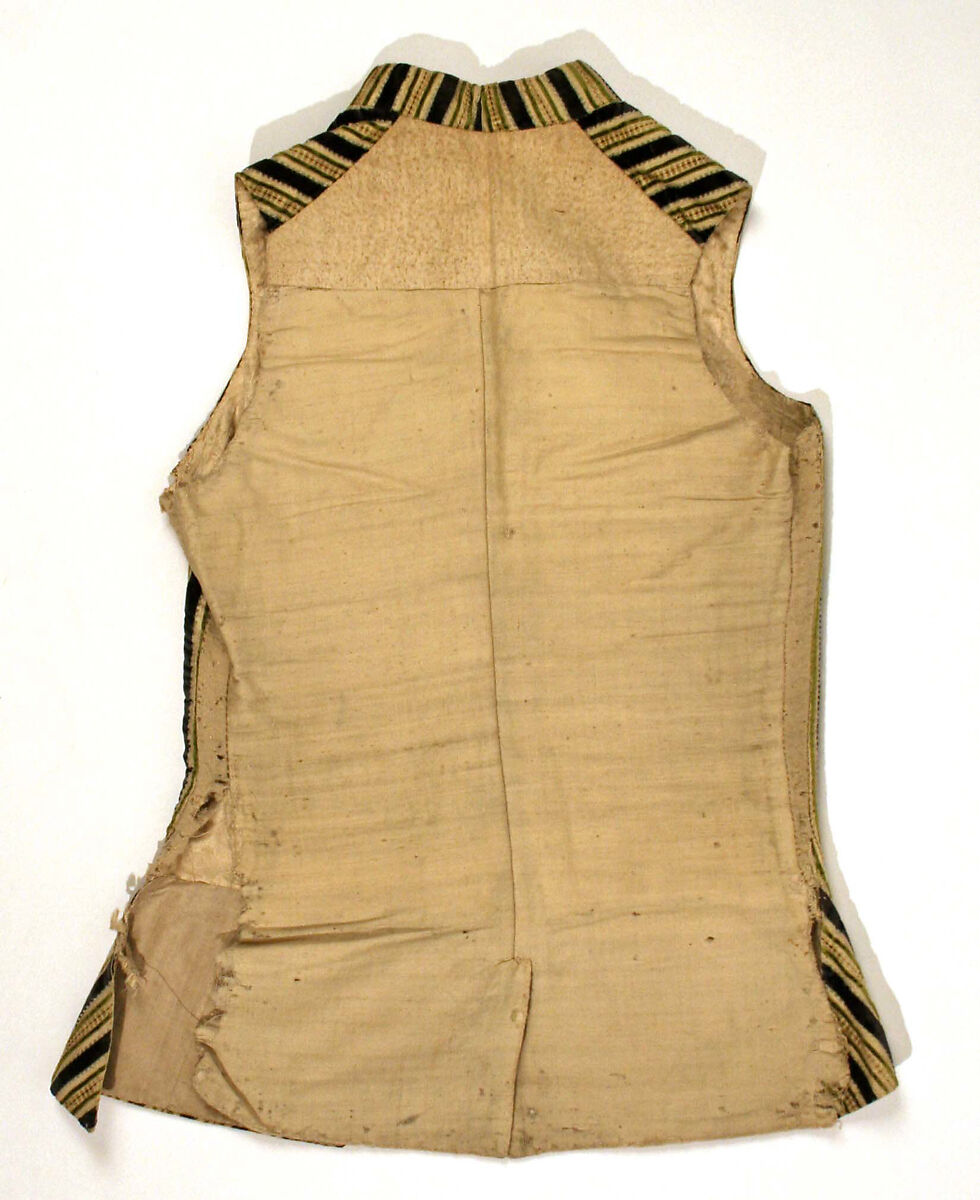 Waistcoat, silk, European