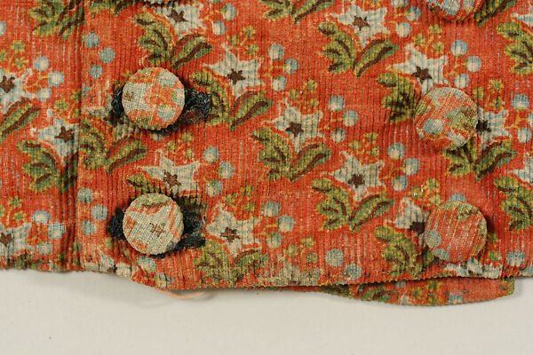 Vest, silk, American or European