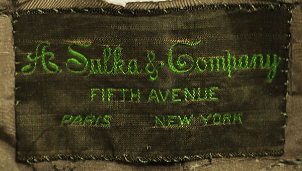 Dressing gown, A. Sulka &amp; Company (French, 1893–2002), silk, American