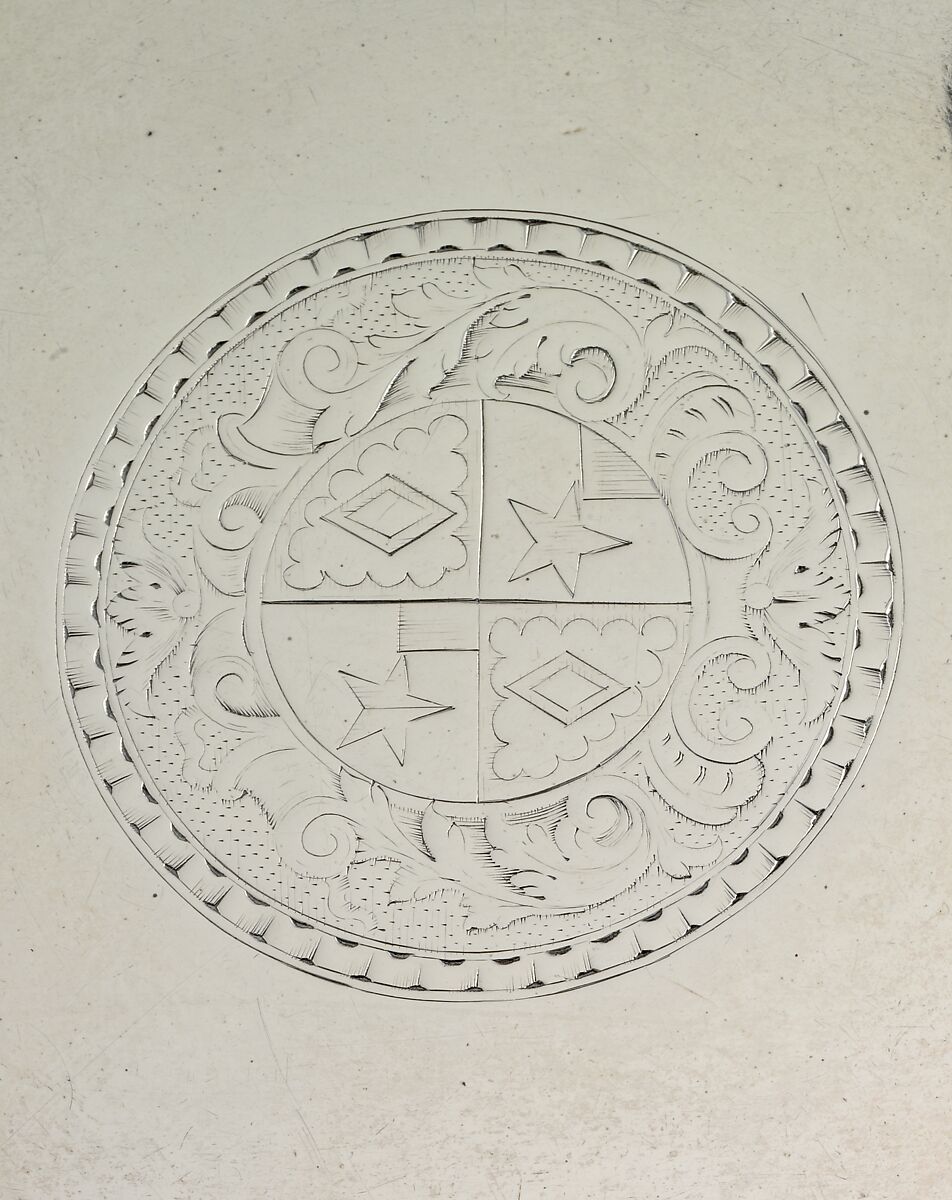Salver, Charles Le Roux (baptized 1689–1745), Silver, American
