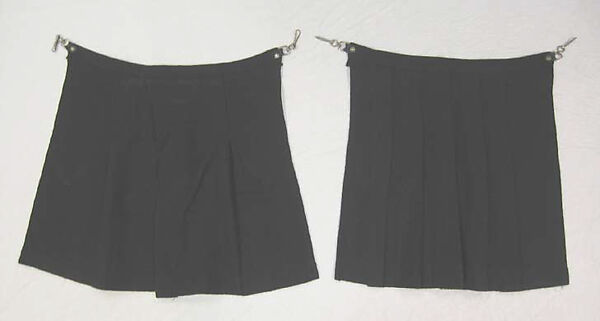 Bum Flap, Vivienne Westwood (British, 1941–2022), a,b) wool, leather, metal, British