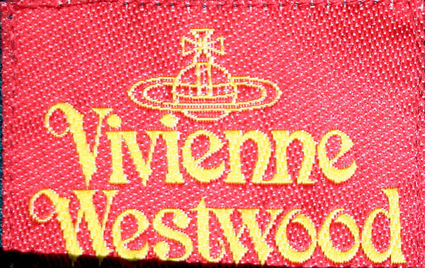 Trousers, Vivienne Westwood (British, founded 1971), wool, leather, British