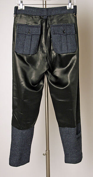 Trousers, Vivienne Westwood (British, 1941–2022), wool, synthetic, metal, plastic, British
