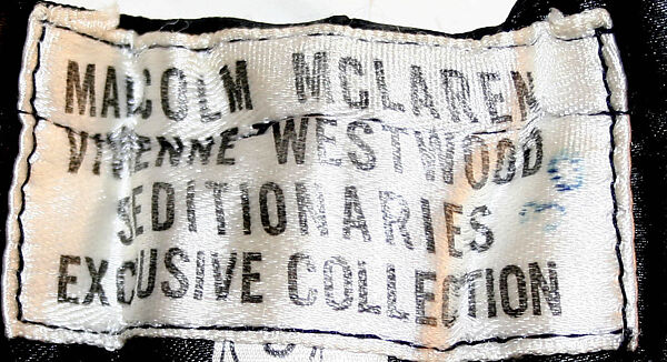 Trousers, Vivienne Westwood (British, 1941–2022), wool, synthetic, metal, plastic, British