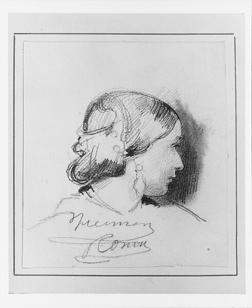 Maria Cooley Cropsey, James Edward Freeman, Graphite on off-white wove paper, American