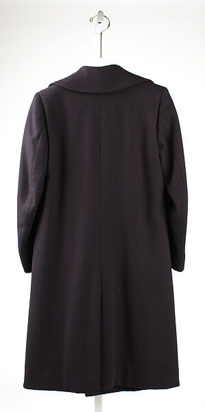 Coat, wool, probably American