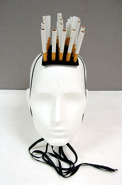 "Fag", Stephen Jones (British, born 1957), wool, paper, tobacco, silk, cotton, British