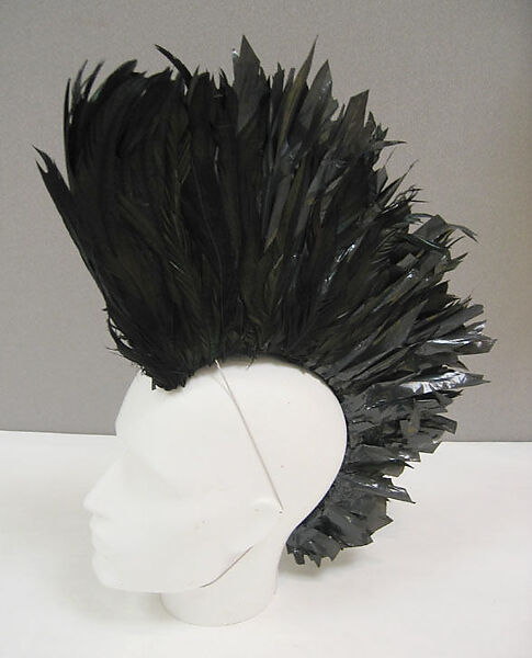 "Bin Liners", Stephen Jones (British, born 1957), wool, plastic, feathers, synthetic, British