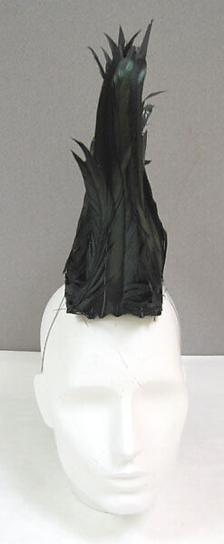 "Bin Liners", Stephen Jones (British, born 1957), wool, plastic, feathers, synthetic, British