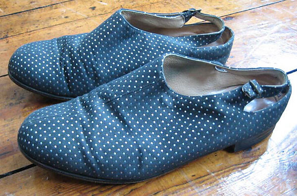 Shoes, Vivienne Westwood (British, 1941–2022), a,b) cotton, silk, metal, British 