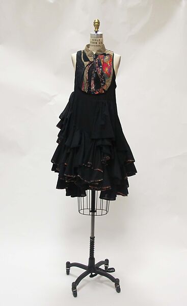 Dress, Preen (British, founded 1996), cotton, wool, synthetic, silk, plastic, British 