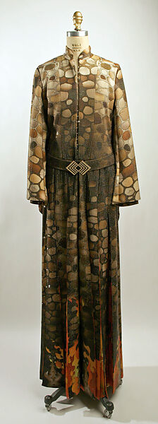 Robe, Basso and Brooke (British, founded 2003), silk, crystal, metal, enamel, British 