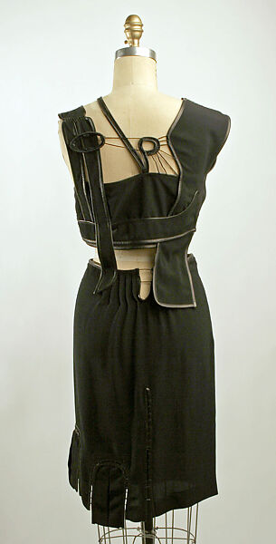 Dress, Sophia Kokosalaki (Greek, Athens 1973–2019), synthetic, leather, cotton, British